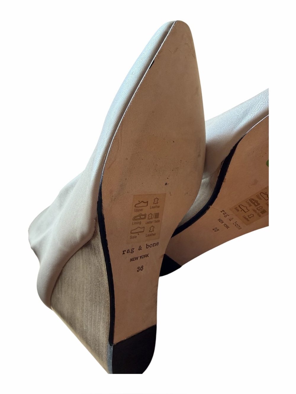 rag & bone Phoenix Wedge Bootie in Lightsand - Picture 7 of 7